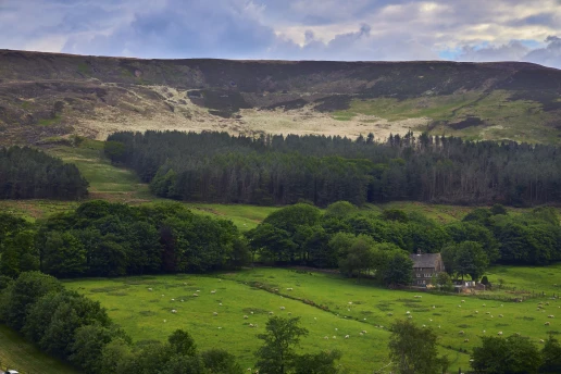 Reservoir and surrounding hills at Dovestone