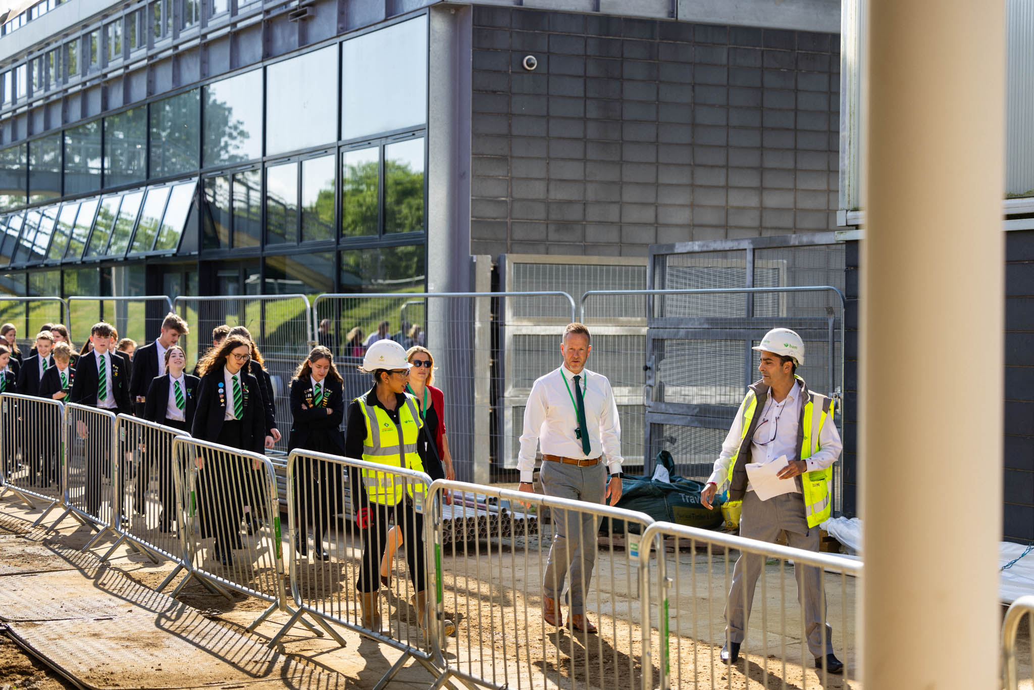 Steel signing ceremony catmose college property cityscape and